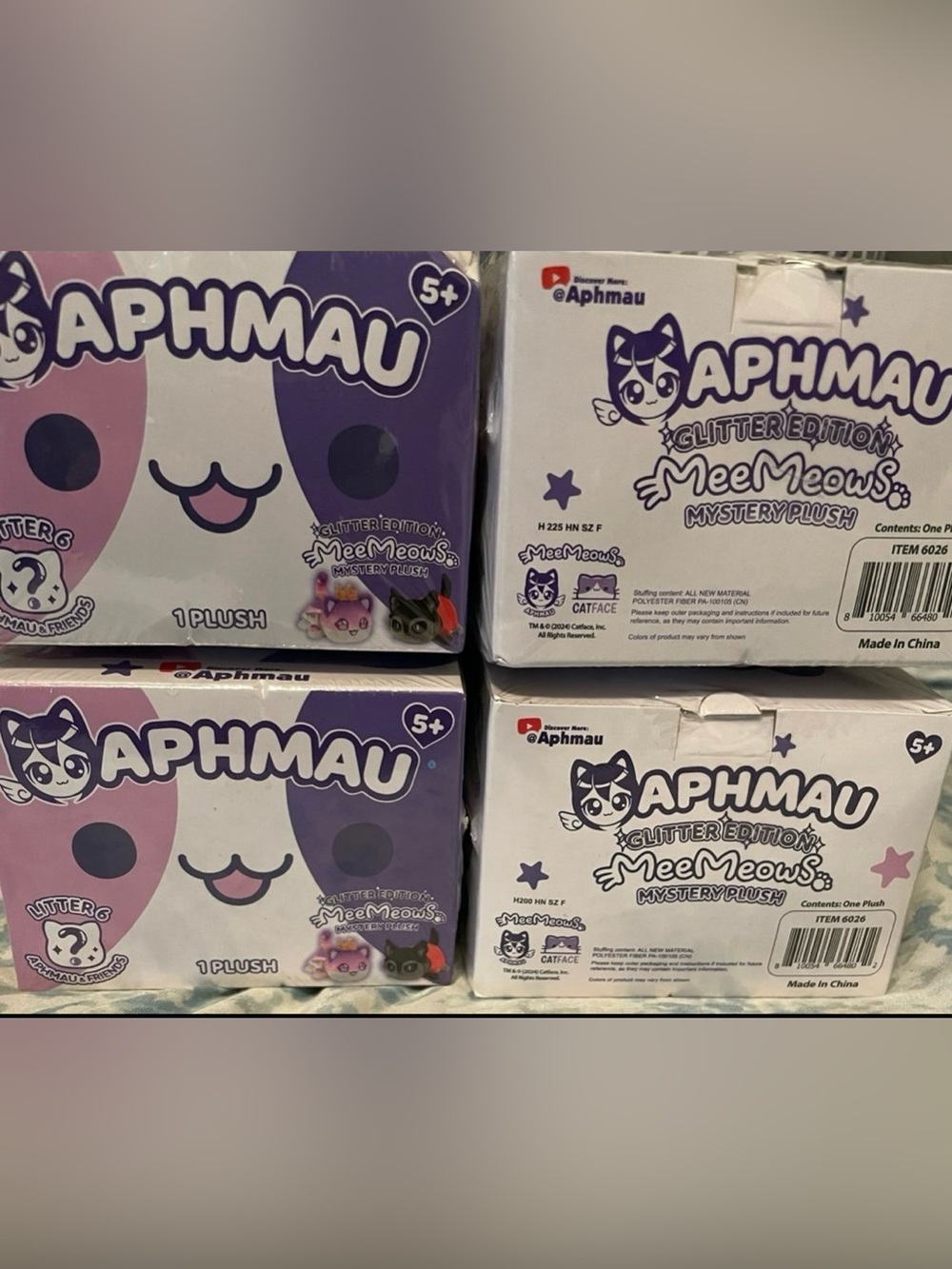 Aphmau MeeMeows Glitter Edition Mystery Set of 4